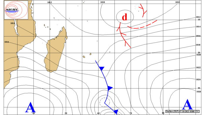 ILES SOEURS: Jeudi 07 Octobre 2021: soleil puis averses et pluies suivis d'une baisse des températures à la RÉUNION puis MAURICE ILES SOEURS: Jeudi 07 Octobre 2021: soleil puis averses et pluies suivis d'une baisse des températures à la RÉUNION puis MAURICE