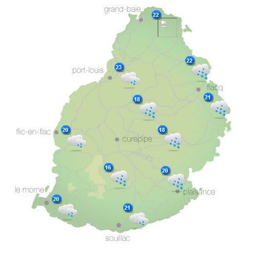 ILES SOEURS: Lundi 11 Octobre 2021: les prévisions du temps pour MAURICE et la RÉUNION, tendances pour la semaine