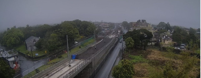 07h26.Temps pluvieux ce matin à Curepipe et sur MAURICE dans sa majorité.
