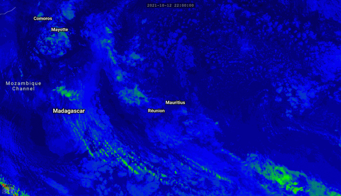 ILES SOEURS: Mercredi 13 Octobre 2021: les prévisions du temps pour MAURICE et la RÉUNION