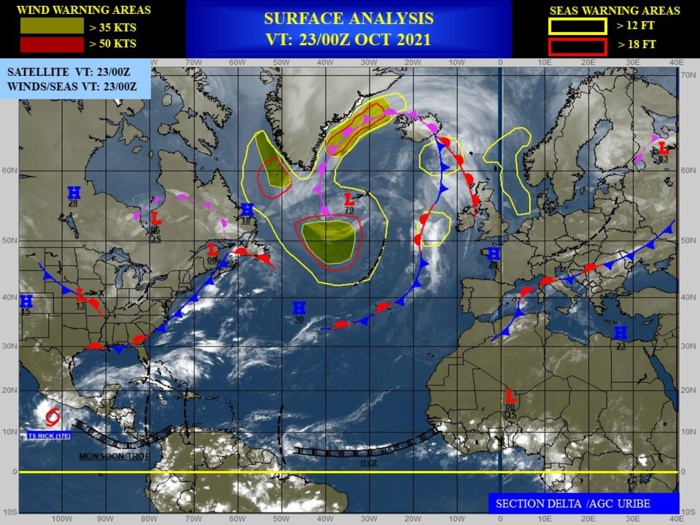 Western Pacific: Invest 98W up-graded to Medium//Eastern Pacific: TS 23W(RICK) forecast to rapidly intensify, 23/06utc 
