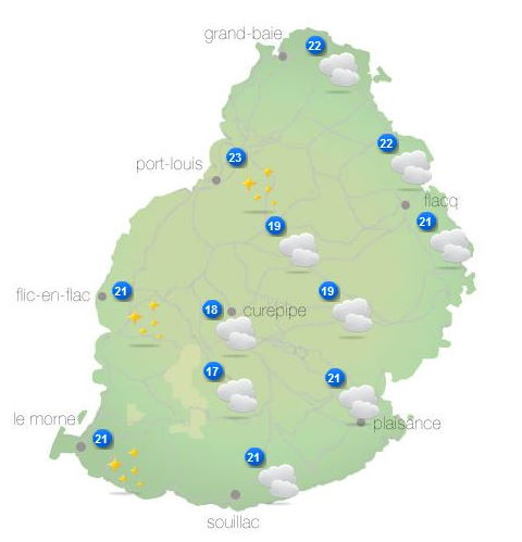ILES SOEURS: cartes+prévisions pour MAURICE/RÉUNION pour ce Mercredi 27 Octobre 2021, changement de temps probable Vendredi