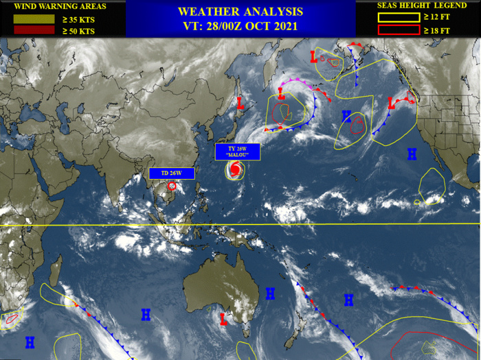Despite its current very large eye Typhoon 25W(MALOU) is still forecast to reach CAT 2 within 24hours, 28/06utc update