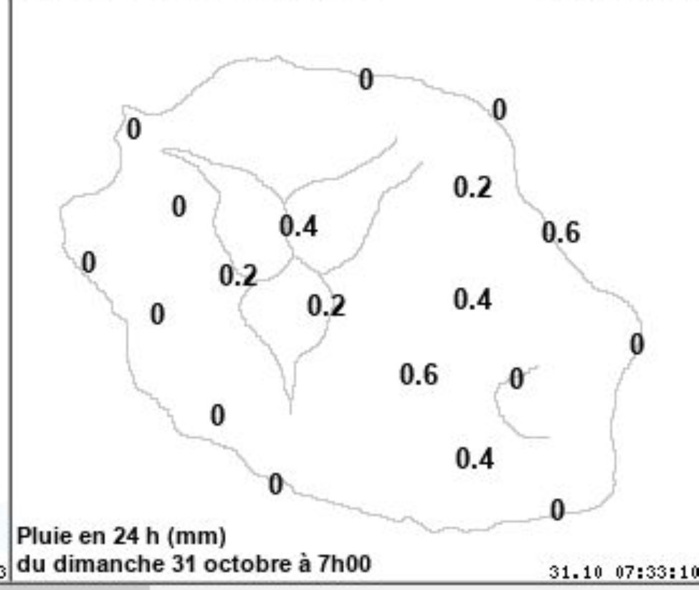 Vous pouvez agrandir l'image en cliquant et en l'élargissant avec vos doigts. MÉTÉO RÉUNION.