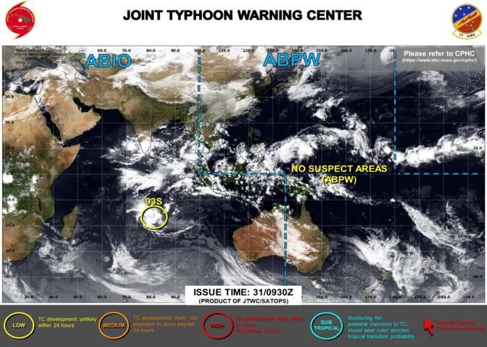 JTWC IS ISSUING 3HOURLY SATELLITE BULLETINS ON 93S. JTWC IS ISSUING 3HOURLY SATELLITE BULLETINS ON 93S.