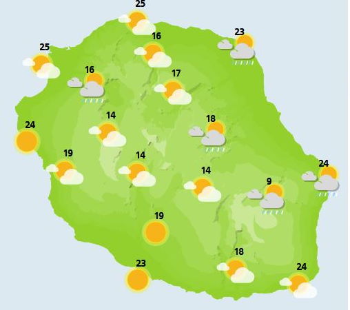 ILES SOEURS: prévisions+cartes détaillées pour les 2,3 et 4 Novembre 2021 pour MAURICE et la RÉUNION, orages et résidus de 93S à bonne distance