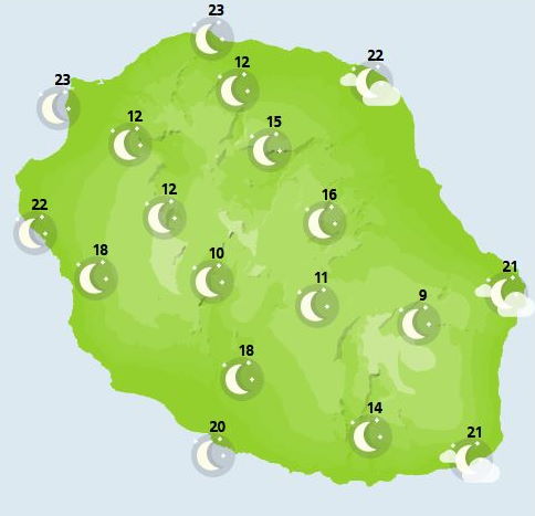 ILES SOEURS: prévisions+cartes détaillées pour MAURICE et la RÉUNION : 3 au 5 Novembre//Résidus de la Perturbation 93S au NE de RODRIGUES