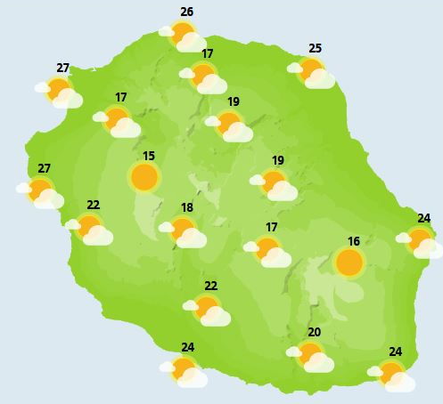 ILES SOEURS: prévisions+cartes détaillées pour MAURICE et la RÉUNION : 3 au 5 Novembre//Résidus de la Perturbation 93S au NE de RODRIGUES