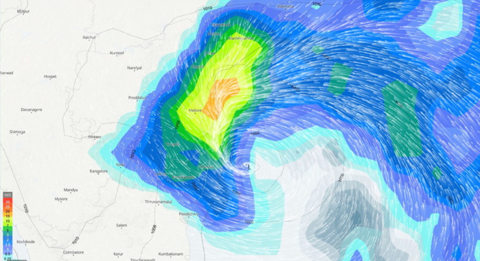 Invest 91B is now TC 04B, forecast to make landfall near Chennai/India within 6hours, 11/09utc update Invest 91B is now TC 04B, forecast to make landfall near Chennai/India within 6hours, 11/09utc update
