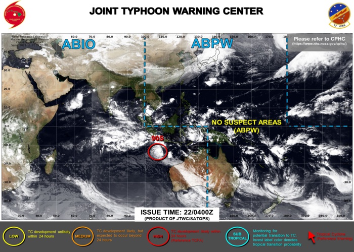 JTWC IS ISSUING 3HOURLY SATELLITE BULLETINS ON 90S.
