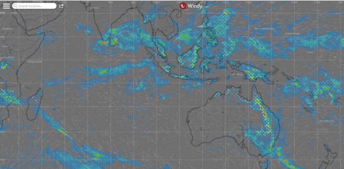 Final Warning on 01S(PADDY) with Invest 91S displaying flaring convection, 25/06utc