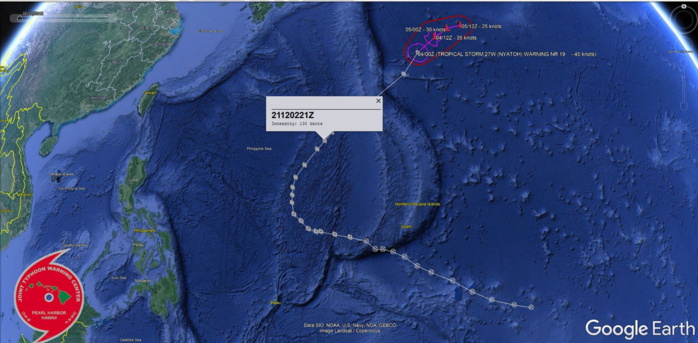 TY 27W(NYATOH) re-analysed as a Super Typhoon. SMAP read winds near 125/130knots