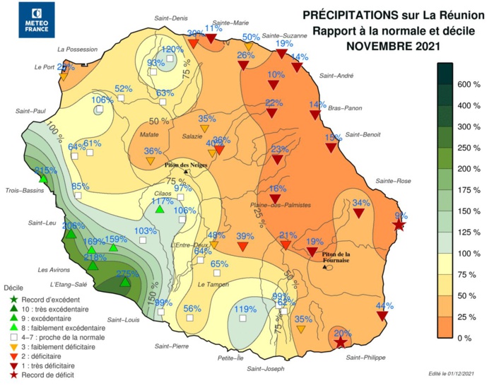 ILES SOEURS:  Novembre le plus sec de l'histoire récente à MAURICE//La RÉUNION fait à peine mieux//RODRIGUES dans la moyenne  ILES SOEURS:  Novembre le plus sec de l'histoire récente à MAURICE//La RÉUNION fait à peine mieux//RODRIGUES dans la moyenne