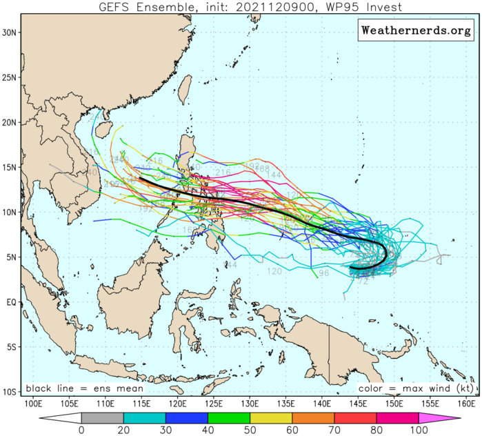 THE MODELS DISAGREE ON THE TIME 95W WILL REACH TROPICAL DEPRESSION STRENGTH WITH GFS PRESENTING THE MOST AGRESSIVE FORECAST. THE MODELS DISAGREE ON THE TIME 95W WILL REACH TROPICAL DEPRESSION STRENGTH WITH GFS PRESENTING THE MOST AGRESSIVE FORECAST.