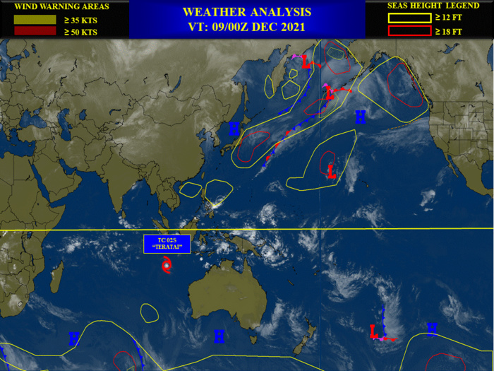 Invest 93P: up-graded to MEDIUM, development likely// Invest 95W now on the map//TC 02S(TERATAI): Final Warning, 09/09utc