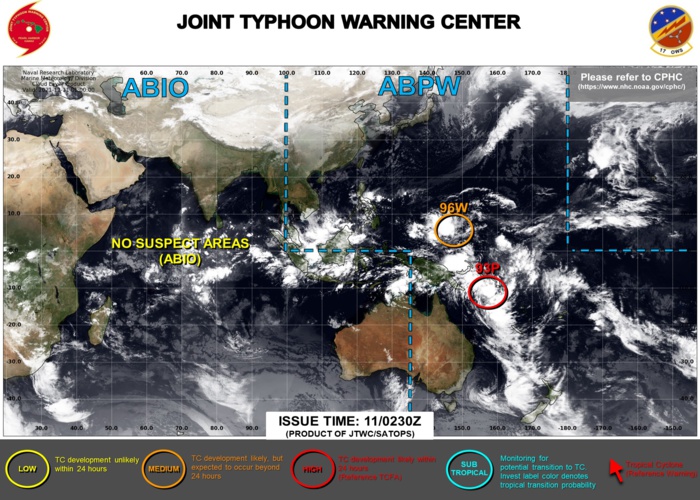 JTWC IS ISSUING 3HOURLY SATELLITE BULLETINS ON INVEST 93P.