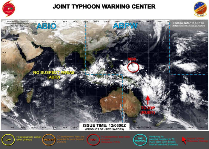 Invest 96W: significant intensification likely next 4/5 days,approaching the Philippines//TC 03P(RUBY): forecast to reach US/CAT2 by 36H,12/09utc