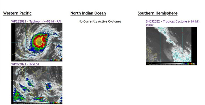 Super Typhoon 28W(RAI): explosive intensification from CAT 1 to CAT 5 over 24hours//Landfall imminent , 16/03utc