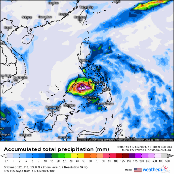 Typhoon 28W(RAI) to pass over Palawan within 12hours,2nd intensity peak forecast in 36hours//TD 29W short-lived Northwest of Singapore,17/03utc Typhoon 28W(RAI) to pass over Palawan within 12hours,2nd intensity peak forecast in 36hours//TD 29W short-lived Northwest of Singapore,17/03utc