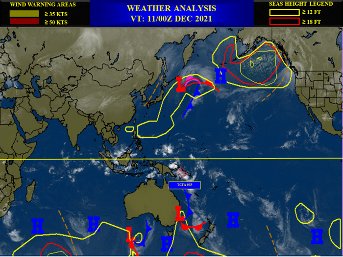 Typhoon 28W(RAI) once again a strong CAT 3 to the West of the Philippines// Invest 94B over the BOB, 18/03utc