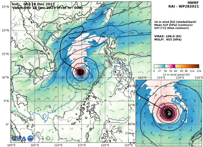 Typhoon 28W(RAI) looking ominous once again as a powerful CAT 4// Invest 94B and Invest 96S, 18/15utc