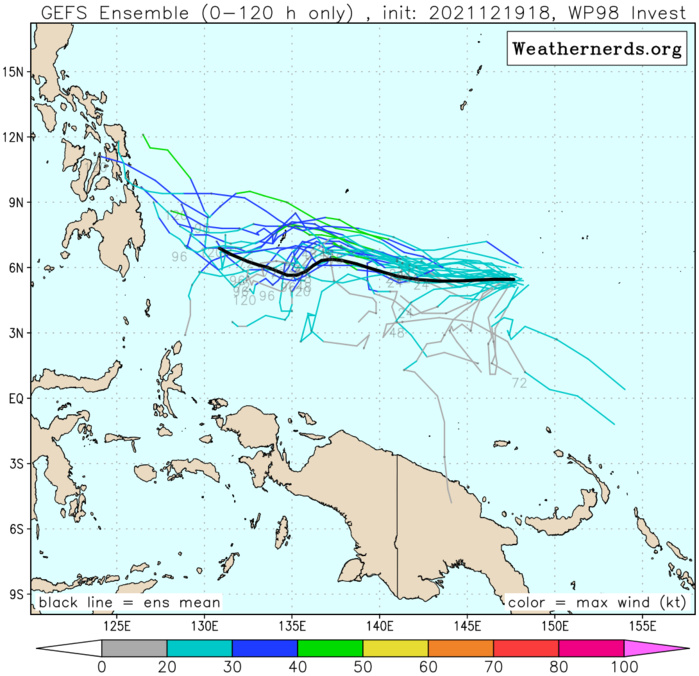 Typhoon 28W(RAI) down 55knots in 24H, intensity to fall below 35knots in 36h// Invest 94B and Invest 98W, 20/03utc