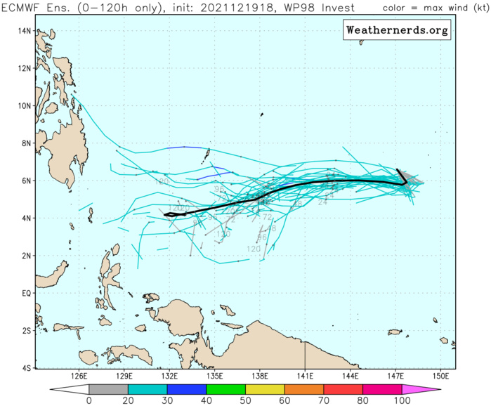 Typhoon 28W(RAI) down 55knots in 24H, intensity to fall below 35knots in 36h// Invest 94B and Invest 98W, 20/03utc