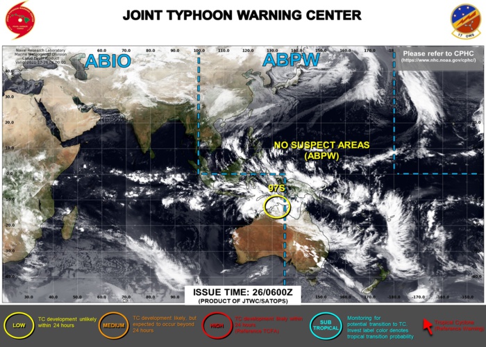 JTWC IS ISSUING 3HOURLY SATELLITE BULLETINS ON 97S. JTWC IS ISSUING 3HOURLY SATELLITE BULLETINS ON 97S.