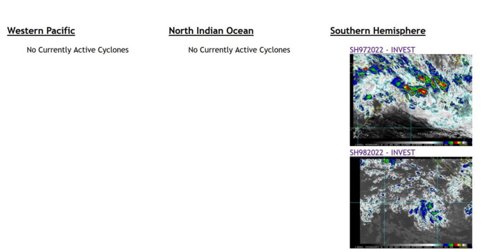 Invest 97S over-land but still under watch// Invest 98S first update, 26/06utc