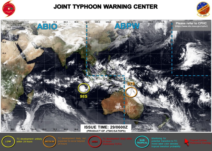 JTWC IS ISSUING 3HOURLY SATELLITE BULLETINS ON INVEST 97S.