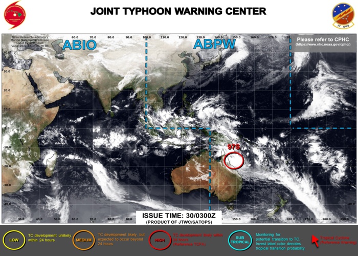 JTWC IS ISSUING 3HOURLY SATELLITE BULLETINS ON INVEST 97S.
