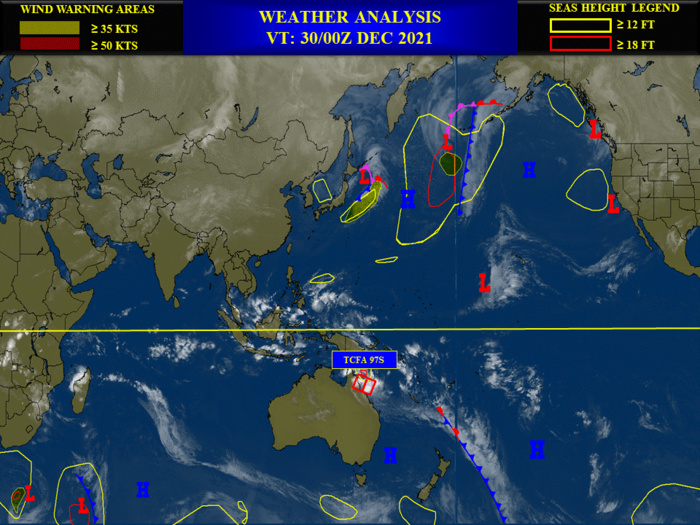 Tropical Cyclone Formation Alert issued for Invest 97S, 30/03utc