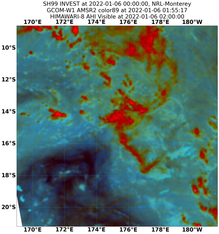 AMSR2 89GHZ MICROWAVE IMAGE DEPICT  FLARING CONVECTION WRAPPING INTO A WEEKLY DEFINED LOW LEVEL  CIRCULATION.