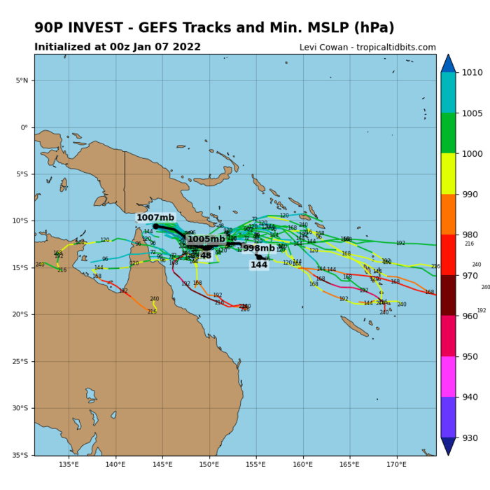 Invest 99P and Invest 90P up-dates//Ecmwf map getting busier, 07/08utc updates