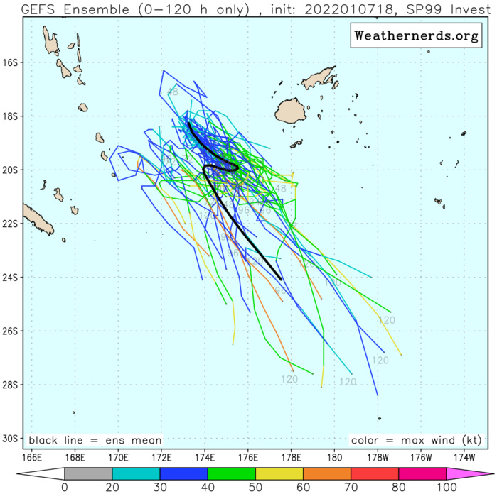 GLOBAL MODELS ARE IN AGREEMENT THAT THE SYSTEM  WILL CONTINUE TO DEEPEN AND TRACK SOUTHEASTWARD AS IT APPROACHES  WARNING CRITERIA(35KNOTS).