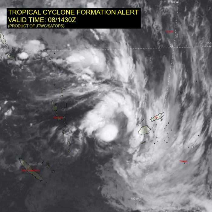 Tropical Cyclone Formation Alert issued for Invest 99P, Invest 90P up-graded to MEDIUM, 08/18utc