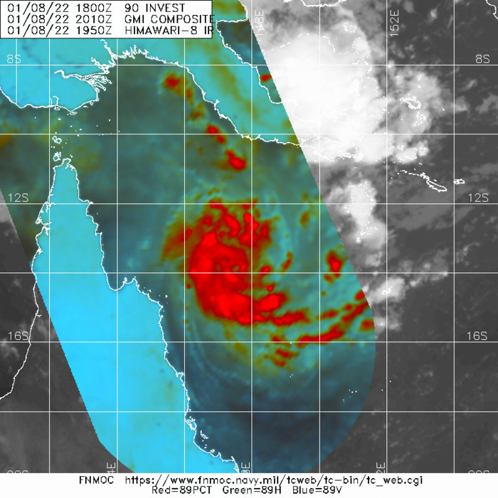 TC 05P slowly intensifying next 36hours// Tropical Cyclone Formation Alert for Invest 90P