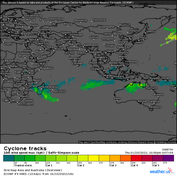 TC 06P(TIFFANY) re-intensifying over the GOC// TC 05P(CODY) intensifying again, 11/03utc