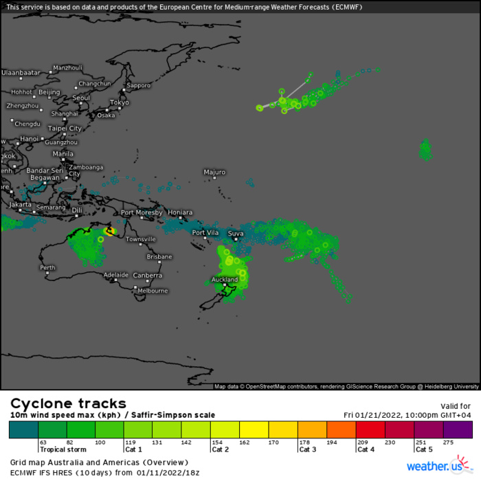 Cyclones: Pacific duo, TC 06P(TIFFANY) and TC 05P(CODY) updates 12/03utc