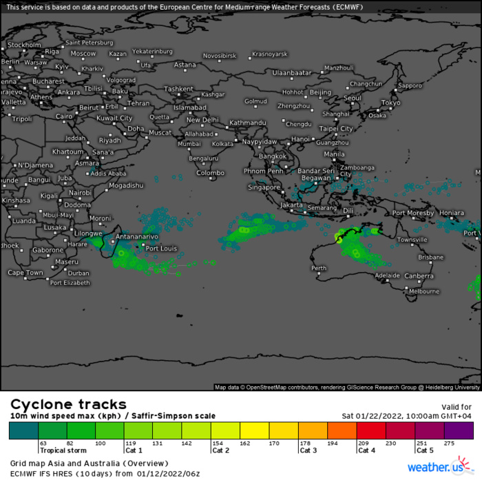 TC 05P(CODY) forecast to overcome dry air and increasing shear over 24hours// Over-land TC 06P(TIFFANY) still monitored, 12/15utc TC 05P(CODY) forecast to overcome dry air and increasing shear over 24hours// Over-land TC 06P(TIFFANY) still monitored, 12/15utc