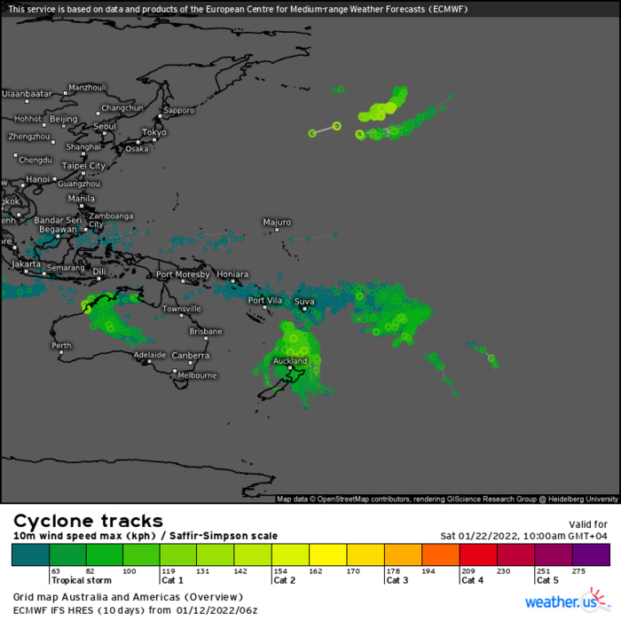 TC 05P(CODY) forecast to overcome dry air and increasing shear over 24hours// Over-land TC 06P(TIFFANY) still monitored, 12/15utc TC 05P(CODY) forecast to overcome dry air and increasing shear over 24hours// Over-land TC 06P(TIFFANY) still monitored, 12/15utc
