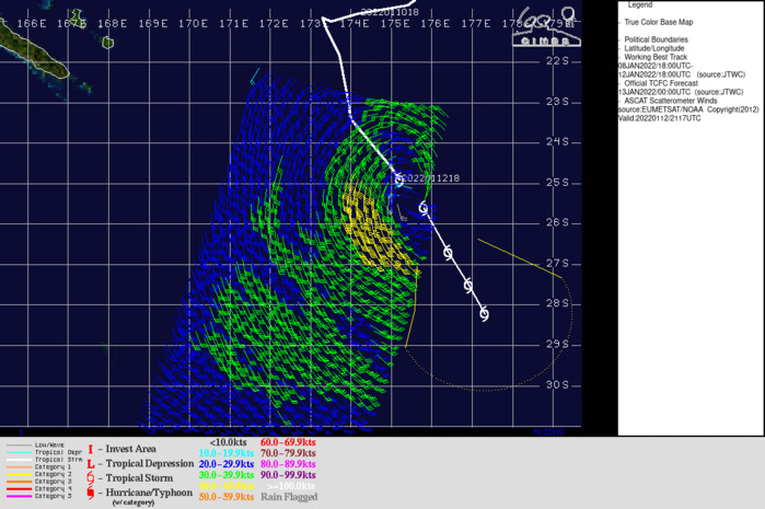TC 05P(CODY) and over-land TC 06P(TIFFANY) updates, 13/03utc