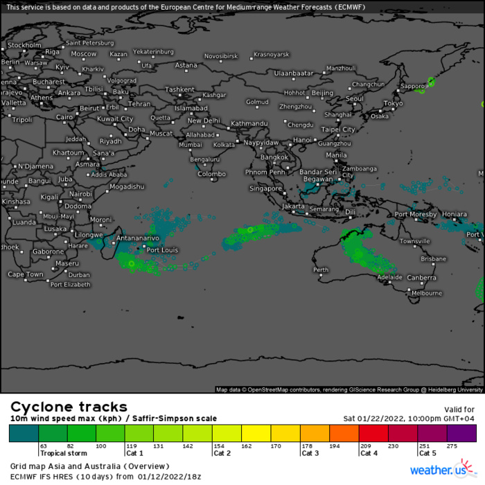 TC 05P(CODY) and over-land TC 06P(TIFFANY) updates, 13/03utc
