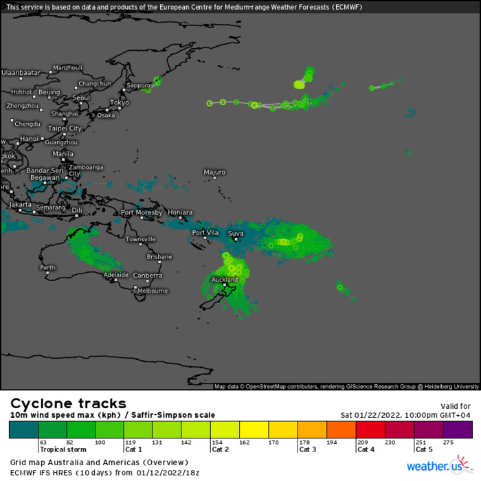 TC 05P(CODY) and over-land TC 06P(TIFFANY) updates, 13/03utc