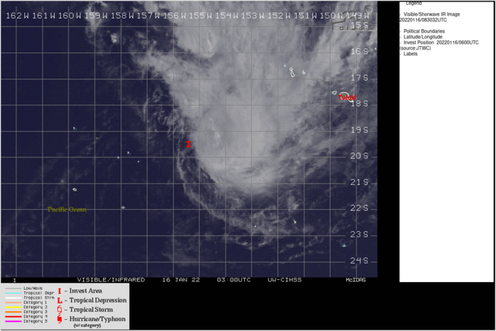 Invest 91P up-graded to MEDIUM, 16/10utc