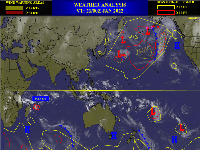 Tropical Cyclone Formation Alert(TCFA) for Invest 93S, 21/02utc