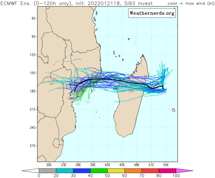 DYNAMIC MODELS INDICATE INTENSIFICATION OVER THE NEXT 24  HOURS AS THE SYSTEM TRACKS WEST-SOUTHWESTWARD.