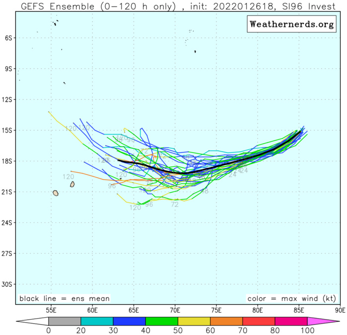 TC 08S set to intensify gradually over 72hours while approaching the Mascarenes area, 27/03utc