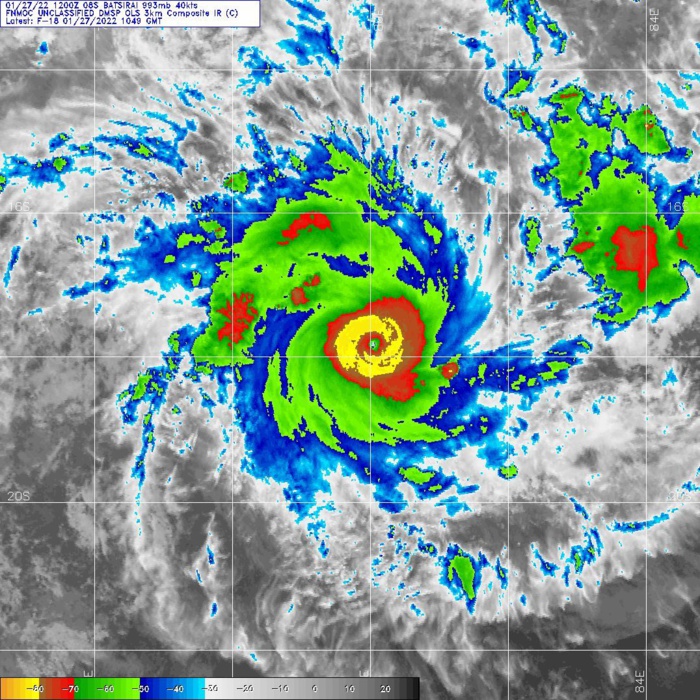 Very small TC 08S(BATSIRAI) under-went a very rapid intensifcation span// Invest 91W is Medium// Invest 97P, 27/15utc 