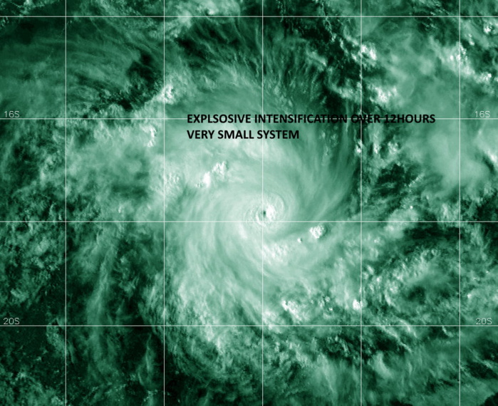Very small TC 08S(BATSIRAI) under-went a very rapid intensifcation span// Invest 91W is Medium// Invest 97P, 27/15utc 
